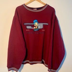 Disney Vintage Jiminy Cricket Sweatshirt Size XL
